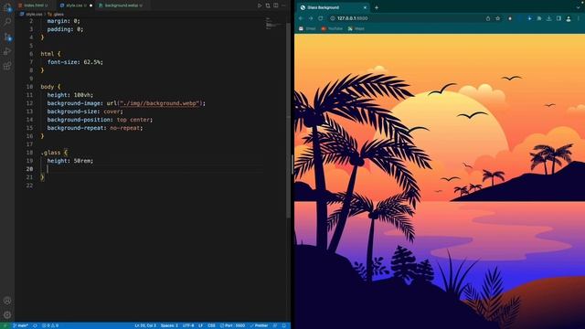 How to Create Glass Effect Background using HTML & CSS || Free Source Code смотреть онлайн
