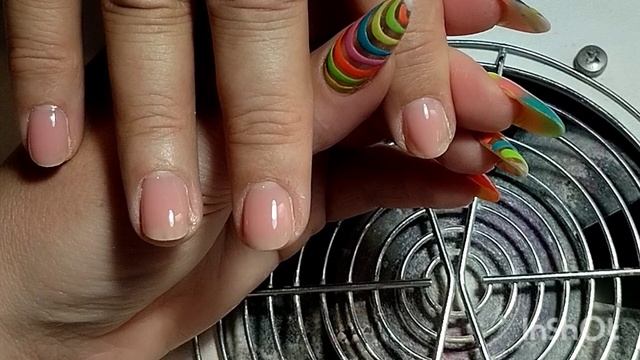 укрепление натуральных вверх растущих ногтей#nails#nailart#маникюр# ногти