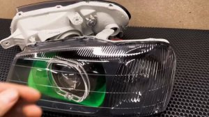 Bi-LED Hyundai Accent / Новые фары с линзами