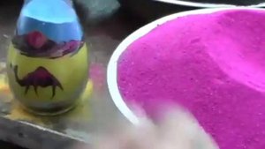 Уникальные рисунки цветным песком в бутылке
