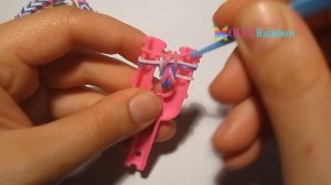 браслет из резинок без станка~ТРОЙНОЙ РЫБИЙ ХВОСТ