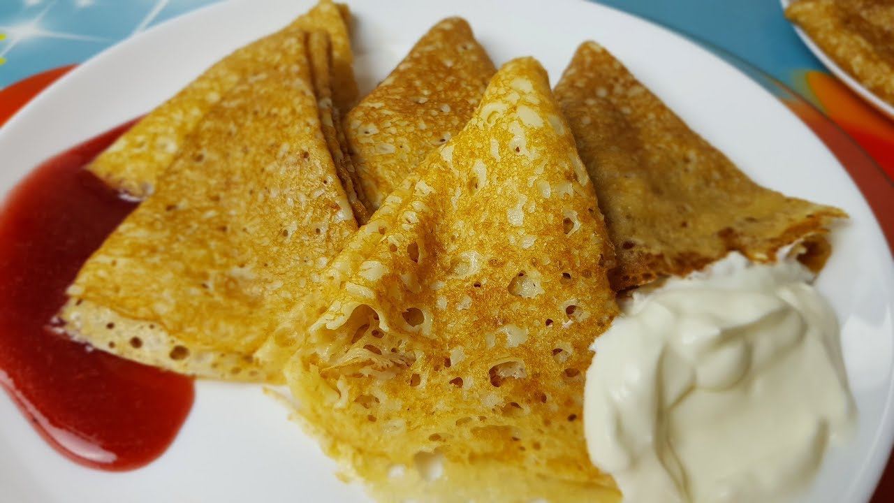Дрожжевые блины, цыганка готовит. Воздушные блинчики. Gipsy cuisine.