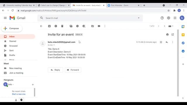 Univ. Meeting Mngmnt using Python and Django by M.TechAI&DS Sem 1 Students (Menaka,Prem Sankaran) смотреть онлайн