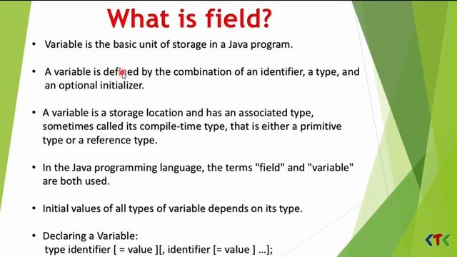 What is Class, Field and Method in Java: JTB-5 смотреть онлайн