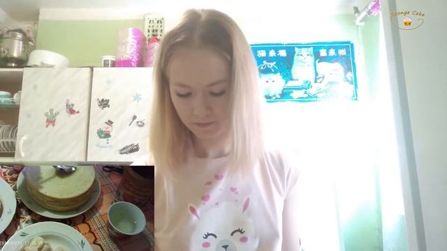 Торт карамель-банан??Рецепт смотри в описании ?⬇️ #SpongeCake#Торт#Бисквит#Сладости#Домашняявыпечка