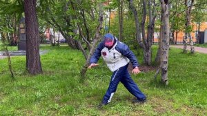 Ицюань (862 день) Поддержка ежедневной практики / Спец. столбы / Удар ребром стопы - Хэндуо Цзяо