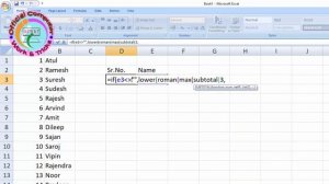 automatically insert roman serial number in excel, how to insert roman number in excel #exceltricks