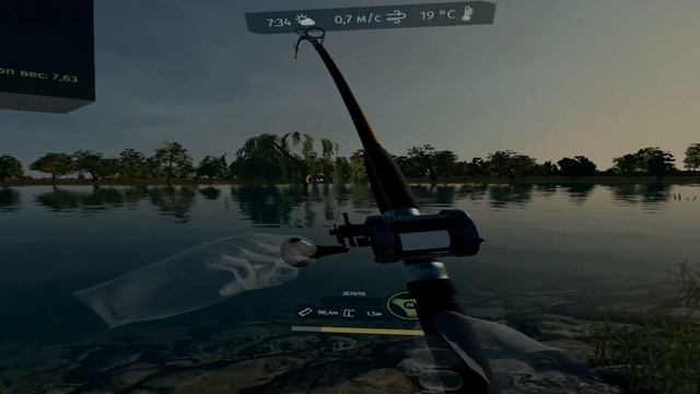 Ловля зеркального карпа на поплавочную удочку VR смотреть онлайн