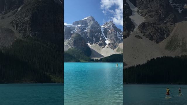 Beautiful view of Moraine lake in Banff National Park Canada