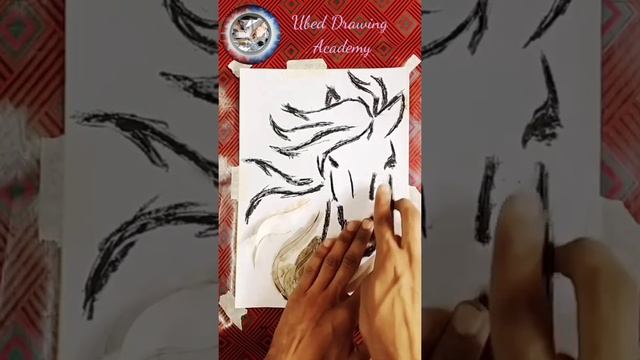 Horse stencil Drawing||#shortfeed||#shortvideo#short||#ubed....