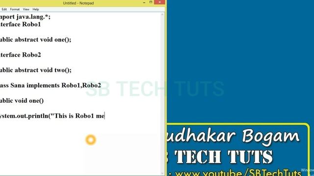 Multiple Inheritance with Example Program in Java | Inheritance | Java Programming | in Telugu