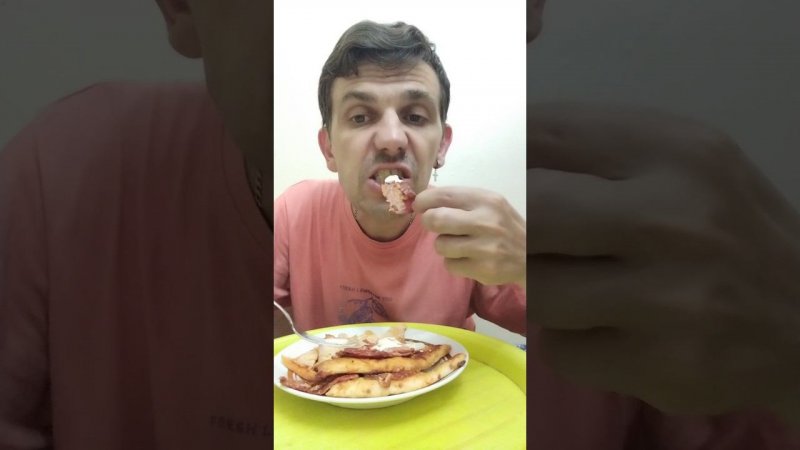 МУКБАНГ ПИЦЦА МЯСНАЯ ВЕНЕЦИЯ ПО РЕЦЕПТУ SPAR НА УЖИН #shorts