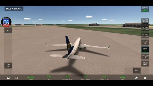[RFS Real Flight Simulator#180]Ryanair B737|Manchester-Hamburg-Back to Manchester{2h21min}