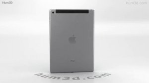 Apple iPad 9.7-inch Cellular Space Gray 3D model by Hum3D.com