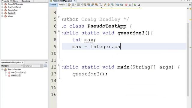 Converting Pseudo Code into JAVA to test using Netbeans IDE смотреть онлайн
