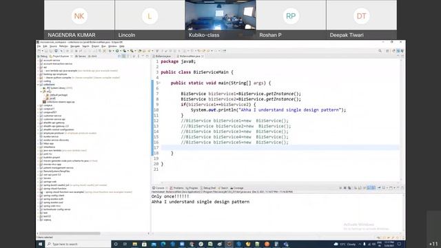 Core Java - Immutable class + Singleton + Generics