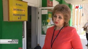 На учениях по гражданской обороне в Волгограде развернули пункт временного размещения граждан