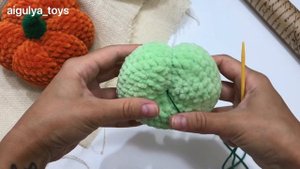 Утяжка тыквы • Тыква крючком • Тыква на Halloween • Амигуруми для начинающих • Crochet pumpkin