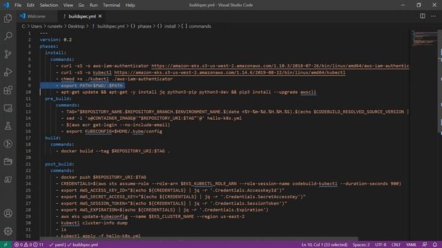 How to Deploy ASP.NET Application to Amazon Elastic Kubernetes Services (EKS) from AWS Code Suite смотреть онлайн