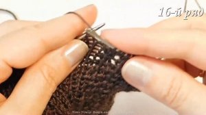 УЗОР "ВЕТОЧКА" СПИЦАМИ В КРУГОВОМ ВЯЗАНИИ // ПОДРОБНО КАЖДЫЙ РЯД