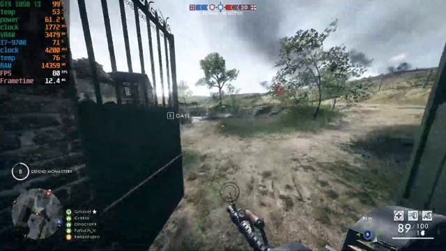 Battlefield 1 in 2023 - GTX 1050 TI смотреть онлайн