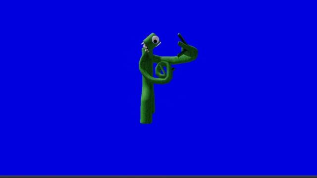 Green From Rainbow Friends Original Roblox Animations Green Screens смотреть онлайн