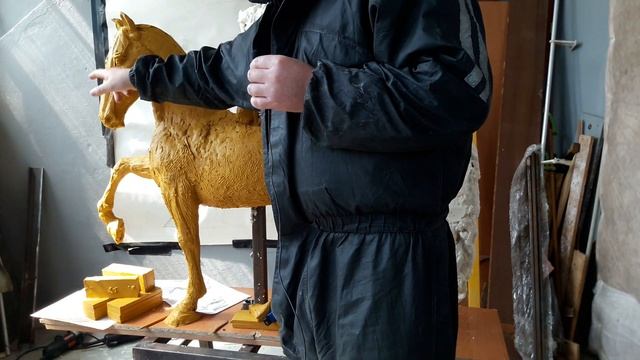 Делаю Скульптуру Коня Процесс, Показываю Как Сделать Скульптурный Стек, Лепка Головы Коня, Сварка смотреть онлайн
