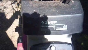 Работа садовым измельчителем ЗУБР ЗИЭ-44-2800