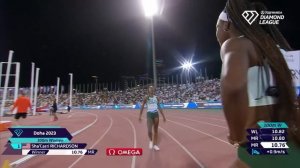 Sha'Carri Richardson breaks 100m meeting record in Doha - Wanda Diamond League 2023
