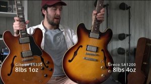 Gibson ES335 vs Greco Super Real SA1200 - Battle of the ES335s