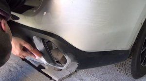 Mitsubishi Outlander - rear bumper repair. ремонт заднего бампера. Часть 1