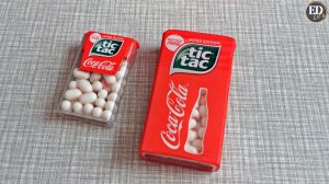 Как выглядит Tic Tac со вкусом Coca-Cola в стандартной и большой упаковках – сравнение и распаковка