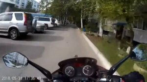 Погоня за мотоциклом! Иркутск!