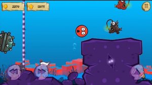 ШАРИК в подводном мире. Красный шар Бежит от акулы! Red Ball!