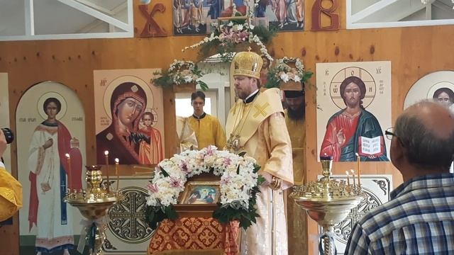 Митрополит Владимир служил вечер.службу Всем Святым в Г.Уссурийске.10.06.23г. Храм Казанской иконы. смотреть онлайн