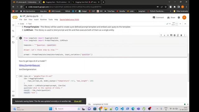 how to use HuggingFace model with LangChain on google Colab ? Use HuggingFace Hub model. смотреть онлайн