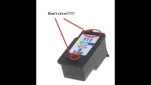Canon CL-513 Color Cartridge : How To Refill The Cartridge