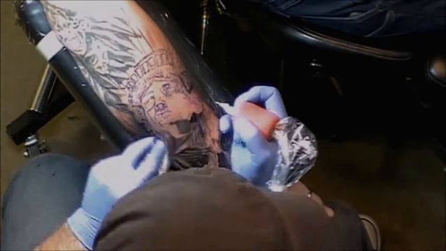 Liberty or Death Tattoo Time Lapse смотреть онлайн