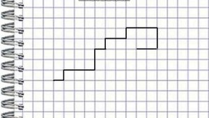 Летящая птица. Графический диктант по клеточкам.