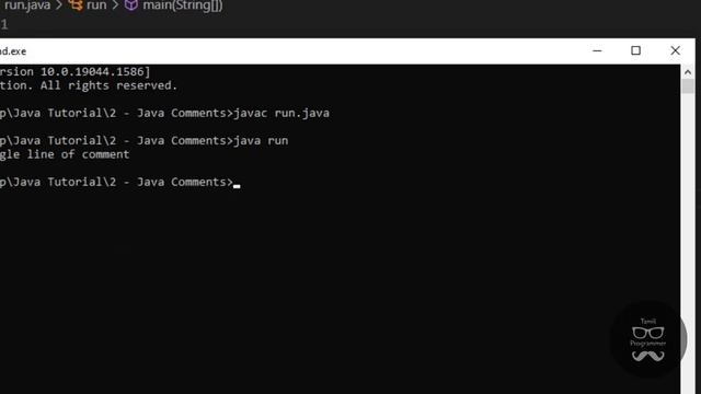 Java Comments | Tutorial in Tamil | Tamil Programmer