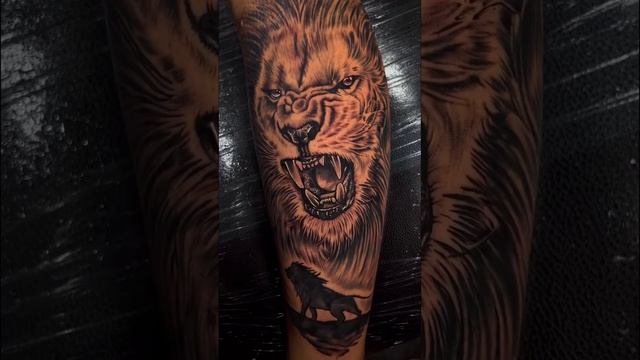 Realistic Lion Tattoo by @tattoosbyabhishek ☎️ 8800878580