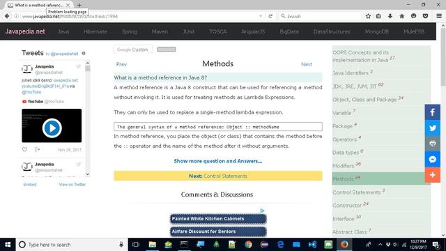 What is a method reference in Java 8?
| javapedia.net смотреть онлайн