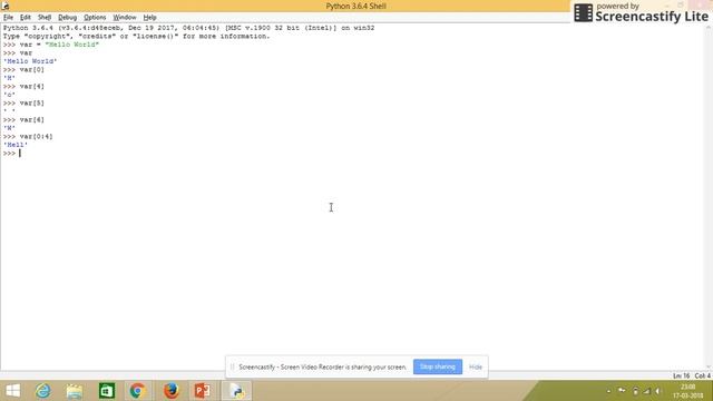 Python Programming Tutorial   Slicing String Class 5
