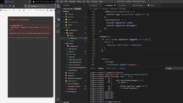 Building an iOS, Android, & Web App Using JavaScript/React/Ionic/Firebase (10/15: BUILD LIST PAGE) смотреть онлайн