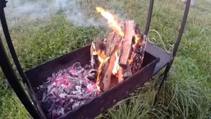 РЫБА НА УГЛЯХ, ШАШЛЫК ИЗ ОСЕТРИНЫ.