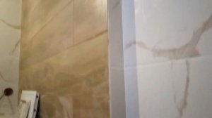 санузел, сочетание кафеля и керамогранита