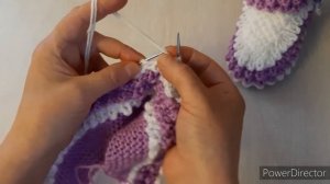 Носки-ботинки для девочек от 4 до 6 дет | вязание  спицами. Авторская работа.