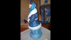 Дед Мороз и Снегурочка своими руками из папье-маше