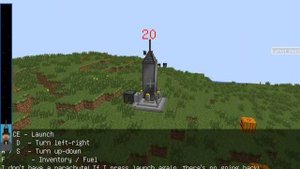 как заправить ракету и полететь в космос в майнкрафте