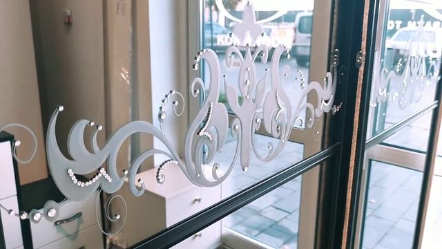 Шафа-купе графіт з камінцями Swarovski